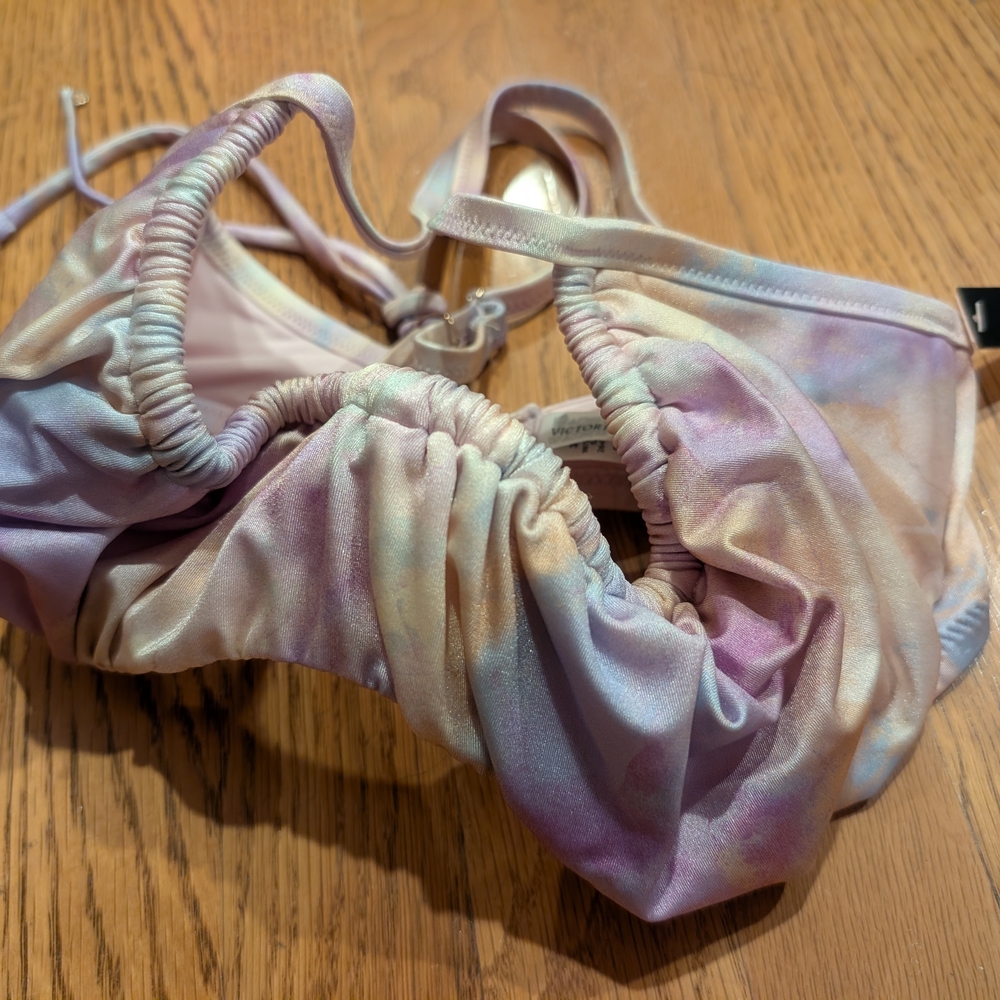 (NWT) Victoria's Secret Pastel Tie-Dye Bikini Top